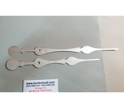 Akrep 23,5 cm Yelkovan 29 cm Metal Gümüş 100 Adet