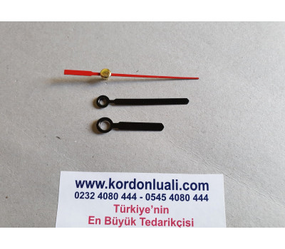 Akrep 3,5 cm Yelkovan 5 cm Metal Siyah 100 Adet