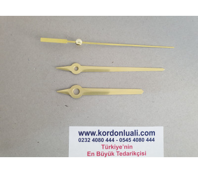 Akrep 7,6 cm Yelkovan 9,6 cm Metal Gold 100 Adet