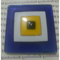 Nazar Boncuk Kare 8 cm Cam